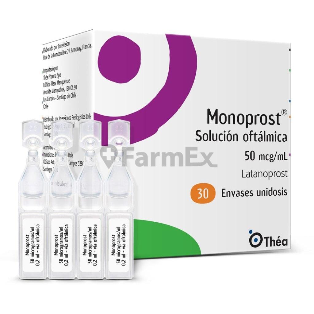Monoprost Solución Oftálmica 50 mcg / mL x 30 unidosis Farmex-Pluxee-Persistente